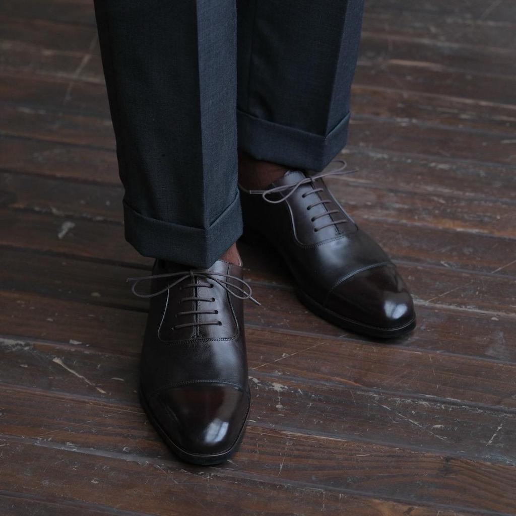 [OB3-N] Giày Oxford Balmoral ShelbyMan Shoes, giày tây sang Trọng, Da Mastrotto Ý, đế Pháp ngoại cao cấp, khâu Mckay