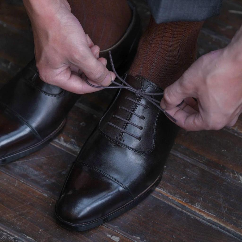 [OB3-N] Giày Oxford Balmoral ShelbyMan Shoes, giày tây sang Trọng, Da Mastrotto Ý, đế Pháp ngoại cao cấp, khâu Mckay