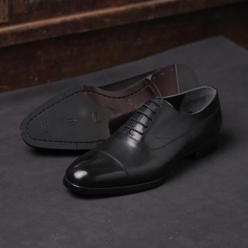 [OB1-Đ] Giày Oxford Balmoral ShelbyMan Shoes, giày tây sang Trọng, Da Mastrotto Ý, đế Pháp ngoại cao cấp, khâu Mckay