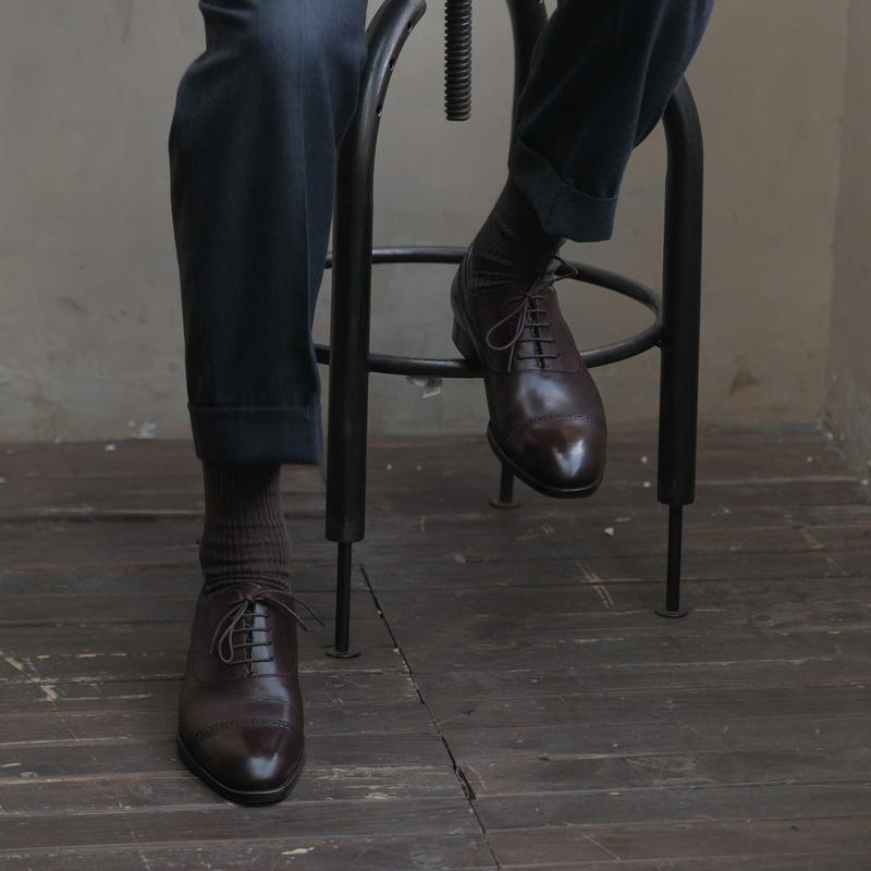 [OB2-N] Giày Oxford Balmoral ShelbyMan Shoes, giày tây sang Trọng, Da Mastrotto Ý, đế Pháp ngoại cao cấp, khâu Mckay
