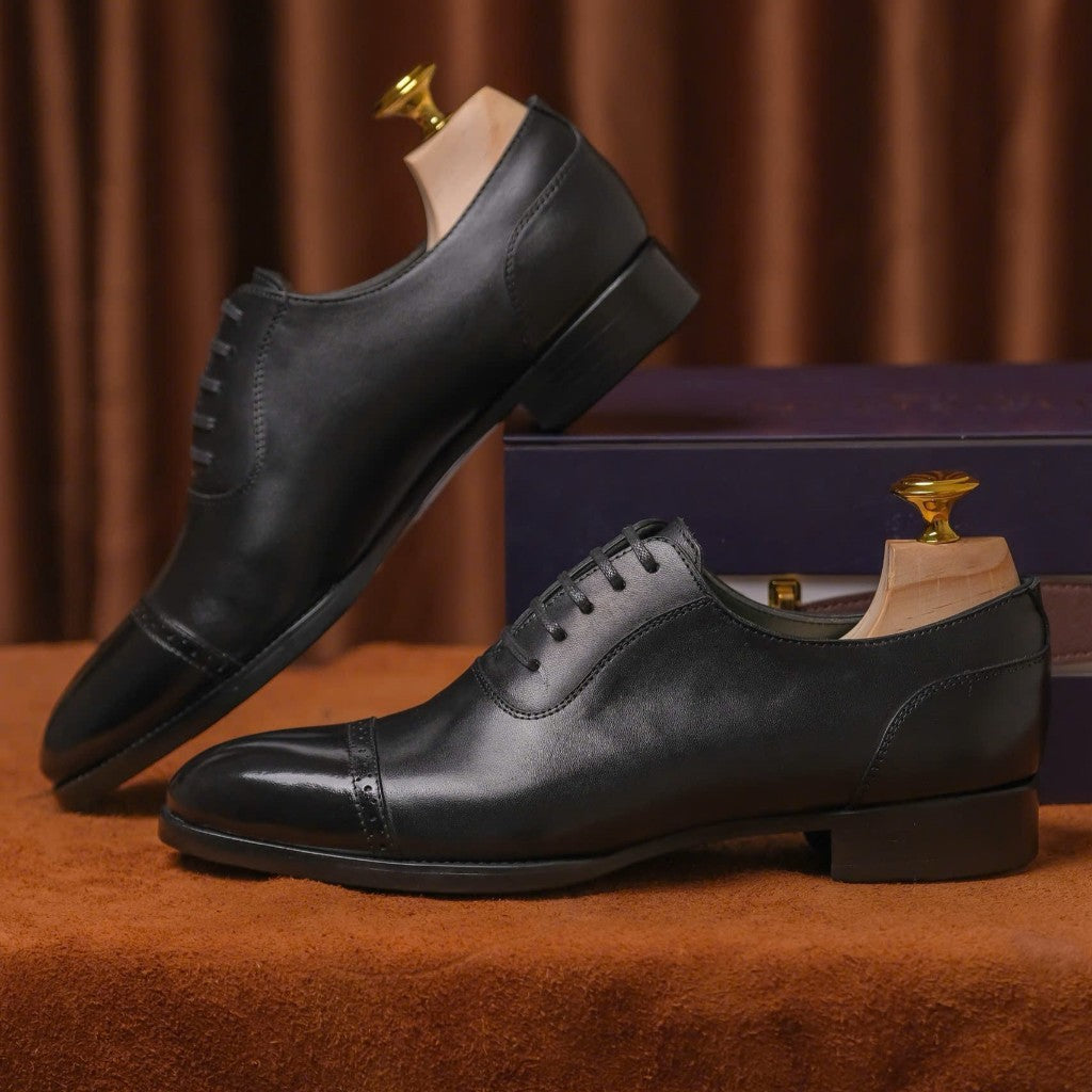 [OB4- Đ] Oxford Classic Brogue Captoe  | Siêu phẩm giày tây da cao cấp mới nhất từ ShelbyMan – hiện thân của vẻ lịch lãm