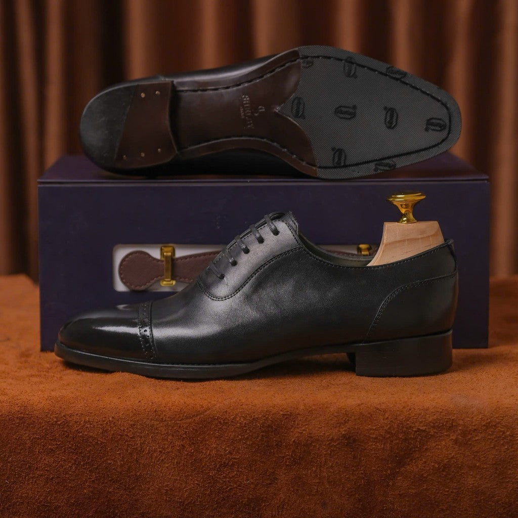 [OB4- Đ] Oxford Classic Brogue Captoe  | Siêu phẩm giày tây da cao cấp mới nhất từ ShelbyMan – hiện thân của vẻ lịch lãm