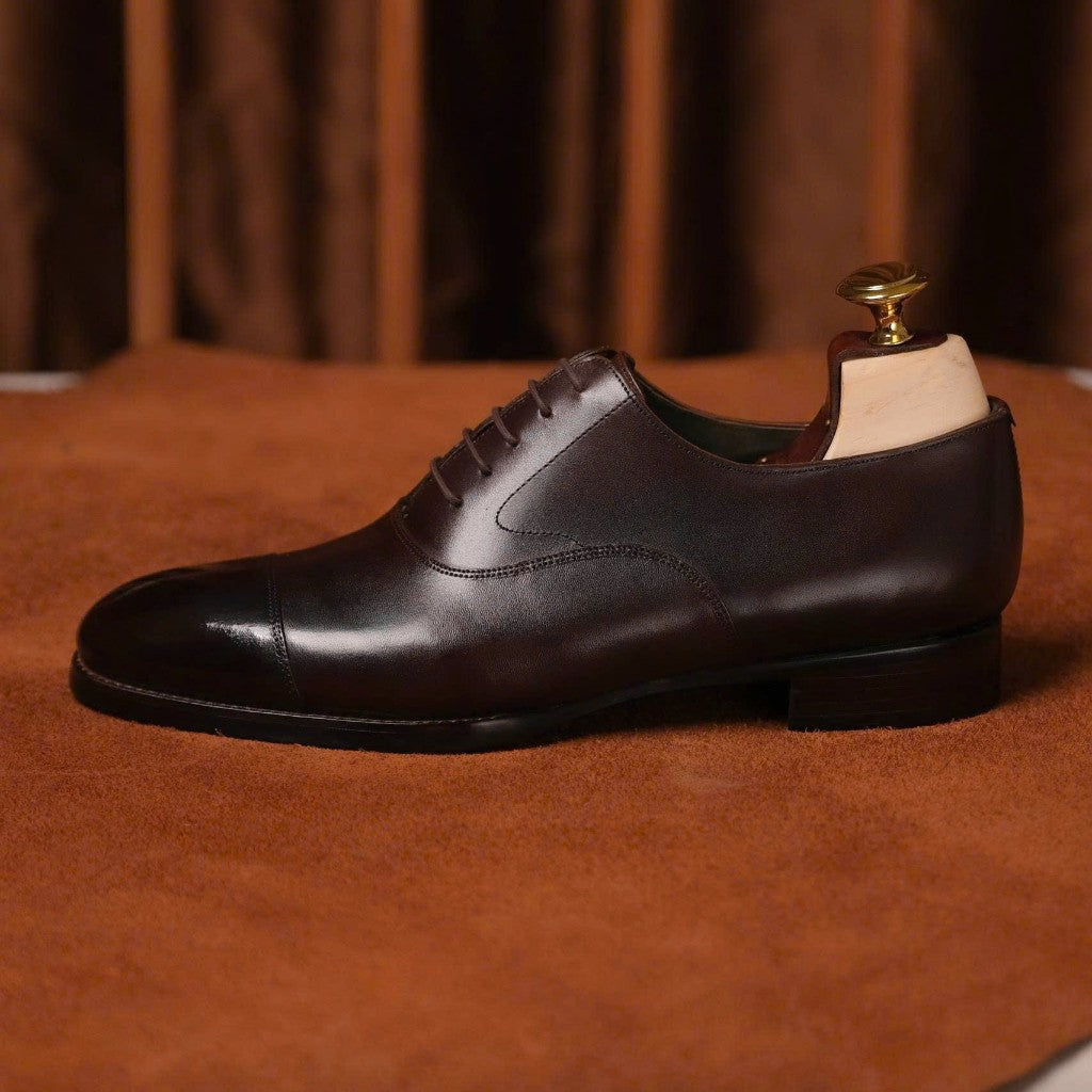 [OB5-N] Oxford Captoe Brown ShelbyMan Giày tây lịch lãm, trang trọng, thiết kế tối giản dành riêng cho các Quý Ông